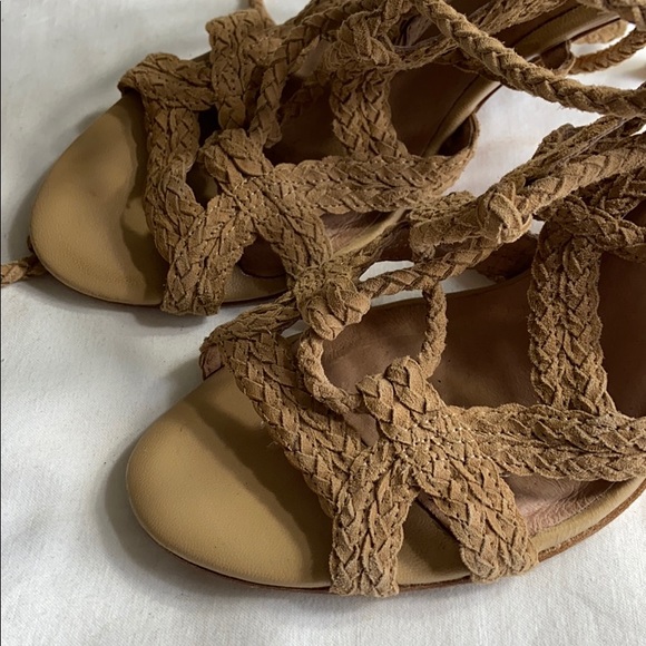 Joie lace up braided tie heels sz 39 EU - 9 US - Picture 8 of 8